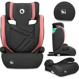 Lionelo Hugo I-Size Autokindersitz ab 4 - 12 Jahre, ab 15 kg - 36 kg, i-Size ISOFIX oder Autogurte- Pink Baby - Rosa