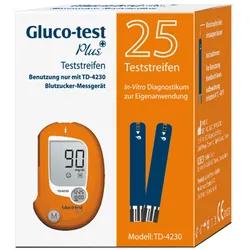Gluco Test Plus Blutzuckerteststreifen