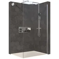 Bernstein Walk-In Nano Duschabtrennung 140 x 200 cm 10 mm Klarglas transparent EX101
