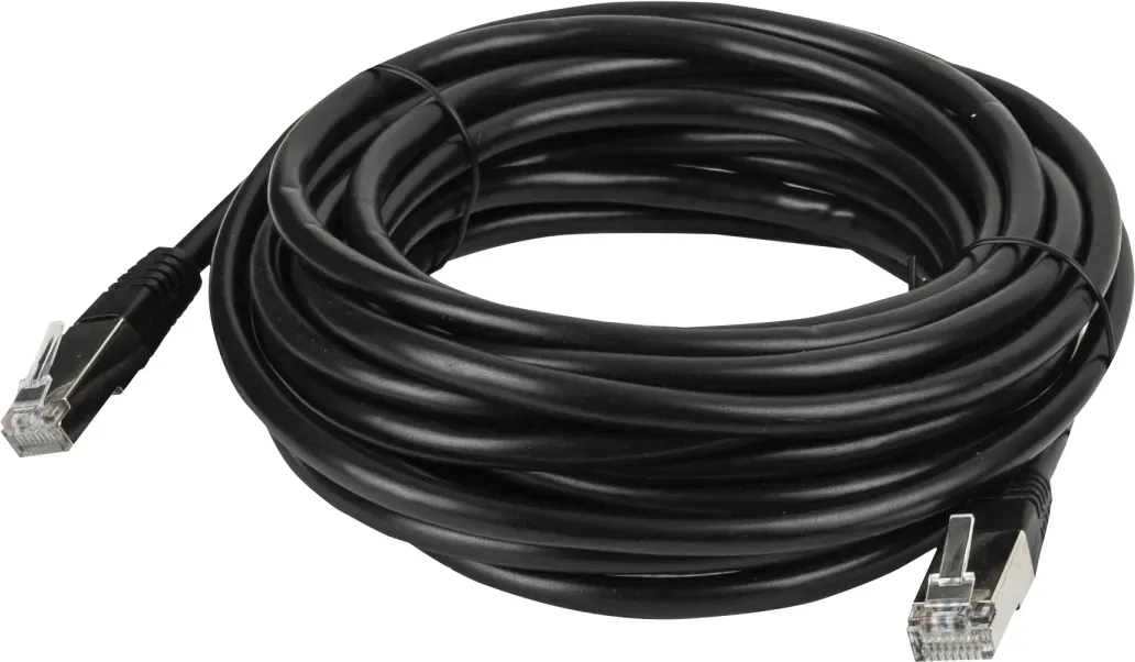 DAP CAT6 Cable - F/UTP Black 0.75 m