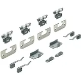 Hettich Schiebetürbeschläge Set,TopLine 110 45317, 2-T. für einlieg. Türen,20kg