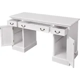 vidaXL Schreibtisch Sekretär Weiß 140 x 48 x 80 cm