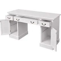 vidaXL Schreibtisch Sekretär Weiß 140 x 48 x 80 cm