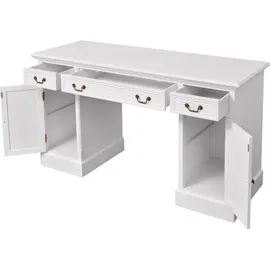 vidaXL Schreibtisch Sekretär Weiß 140 x 48 x 80 cm