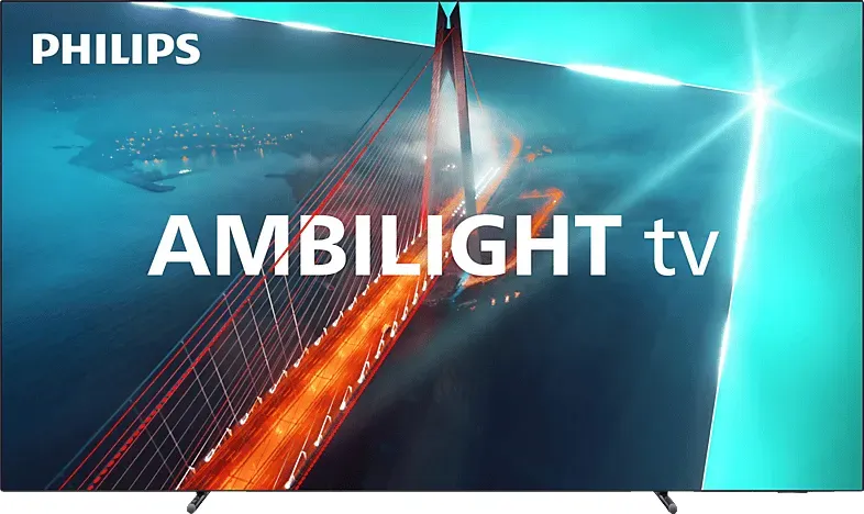 PHILIPS 65OLED708/12 4K OLED Ambilight TV (Flat, 65 Zoll / 164 cm, UHD 4K, SMART TV, Ambilight, GoogleTV 12)