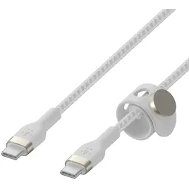 Belkin BoostCharge Pro Flex USB-C auf USB-C Kabel (3m, weiß