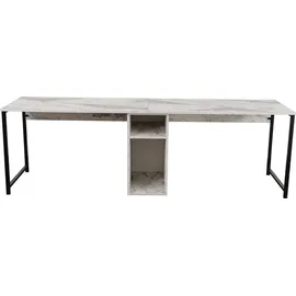 Skye Decor Contemporary and Practical Study Desk, Freesia, Black, 240 x 60 | 100% Melamine Coated Particle Board| Perfect for Modern Home Office & Study Spaces, Elegant and Functional Design