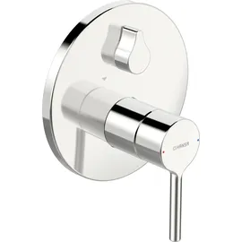 Hansa HANSAVANTIS Fertigset für Wanne/Brause, Pinhebel, für zwei Verbraucher Chrom 82609067