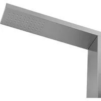 Beliani Beliani, Gartendusche Edelstahl Silber mit Wasserfall Handbrause Lotzorai