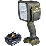 Makita DML 812 F1 Akku Handstrahler 18 V 1250 lm LED Olive Grün Outdoor Adventure Sonderedition + 1x Akku 3,0 Ah - ohne Ladegerät