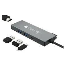 TECHLY Hub USB-C 4 in 1