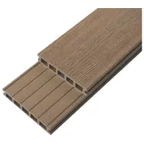 Woodstore24 Terrassendielen Handmuster WPC Terrassendiele 25 x 145 mm braun (WoodoMykonos)