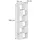 Vicco Raumteiler Eneos 60 x 24 x 186 cm Weiß