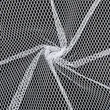 GORGECRAFT 183 x 155cm Weißes Netzgewebe Mit Sechseckigen Löchern Polyester Netzgewebe Atmungsaktives Stoffmaterial Für Heimwerker Näharbeiten Basteln Kleidungsfutter Taschen Rucksackgurte Netz Einkau