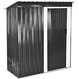 Dema - Metall Geräteschuppen Perth Gerätehaus Schuppen Pultdach Gartenhaus 164x89x182 Cm