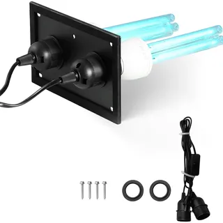 Vevor HVAC-Luftreiniger für das ganze Haus, 50 W, 254 nm, UV-UVC-Licht im Kanal für Klimaanlagenkanäle, Luftwäscher mit 2 Ersatzbirnen, HVAC-UV-Lampen, Air-Purifier für Klimaanlagen