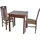 Hofmann Living And More Essgruppe "3tlg. Tischgruppe", braun (nussbaum, nachbildung, braun, nussbaum, nachbildung), B:45cm H:95cm T:48cm, FSC-zertifiziertes Massivholz, HOFMANN LIVING AND MORE, Sitzmöbel-Sets, Essgruppe, Stühle montiert