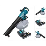 Makita DUB 187 RF2 Akku Laubbläser und Laubsauger 18 V Brushless + 2x Akku 3,0 Ah + Ladegerät