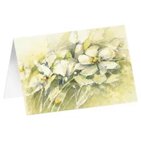 Adeo Kunstkarten "Weiße Anemonen" 6 Stk.