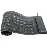 Logilink Flex Tastatur DE schwarz (ID0019A)