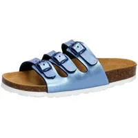 LICO Pantolette Mädchen Schnallen Lico Bioline Star BLAU 30