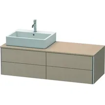 Duravit XSquare Waschtischunterbau wandhängend XS4913, 4 Schubkästen, 1400 x 548mm × 40 × 54,8 cm,
