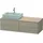 Duravit XSquare Waschtischunterbau wandhängend XS4913, 4 Schubkästen, 1400 x 548mm × 40 × 54,8 cm,
