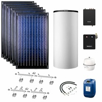Buderus Solaranlage Logaplus S77 - 6 Kollektoren (14,22m2) SKN4.0-s mit Pufferspeicher PNR1000 weiß und Frischwasserstation - 7739610786