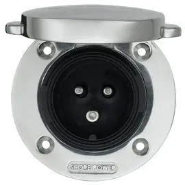 Victron Energy Victron Edelstahl Einbau- Steckdose Landanschluss Boot Wohnmobil... - 0% MwST. (Angebot gemäß §12 USt Gesetz.)