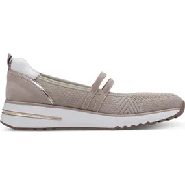 Marco Tozzi Damen Slipper mit Riemen Bequem, Beige 41 EU