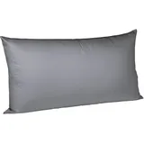 fleuresse Kissenbezug Satin 40 x 80 cm Grau Stein