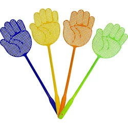 varivendo Fliegenklatsche 4er Set Handform Insektenklatsche Fliegenfänger Fliegenpracker Fliegenklatschen Insektenabwehr Haushalt Zubehör