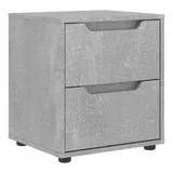 vidaXL Nachttisch VISNES Betongrau 45x40x50 cm Holzwerkstoff