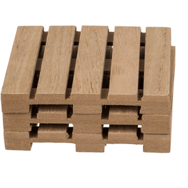 Out of the Blue Untersetzer Palette aus Holz »Lieblingsdrink« ca. 10·10·1cm 4er Set im Palettenstyle