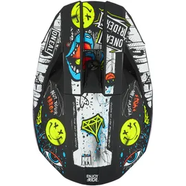 O'Neal Oneal 3SRS Rancid Motocrosshelm Kinder - Matt Schwarz/Weiß/Rot/Blau / XL