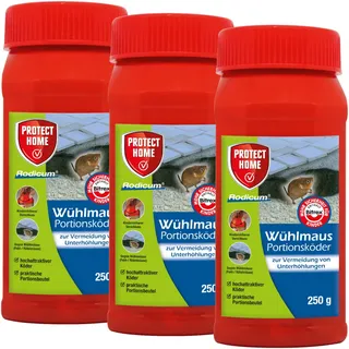 Protect Home Rodicum Wühlmaus Portionsköder - 3x 250 g