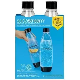 Sodastream Fuse PET-Flasche 2 x 1 l schwarz