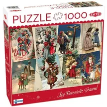Tactic Puzzle 1000 Vintage Christmas Cards