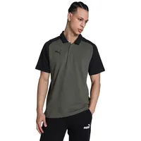 Puma teamCUP Casuals Poloshirt, Grünes Moos, Größe XL