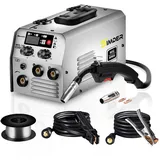Fülldraht Schweißgerät ohne Gas SSIMDER 140A 2 in 1 MIG MMA Schweißgerät mit Fülldraht, Elektroden Schweißgerät IGBT Inverter MIG Schweißgerät Geeignet für Farm Repair Home DIY Autoreparatur