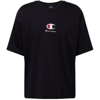 Champion T-Shirt mit Logo-Stitching, Black, S