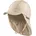 Schirmmütze mit Nackenschutz uni in beige beige