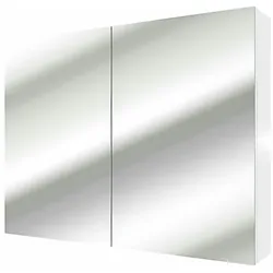 AcquaVapore Spiegelschrank, Badspiegel, Badezimmer Spiegel City 100cm weiß NEIN ohne LED-Beleuchtung