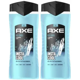 Axe O.S 2er Pack AXE 400ml XL ICE Chill Männer Herren Vater Vorteilspackung