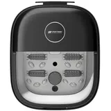 Fußsprudelbad 500W Fußmassagegerät 3 Programme, Fußmassagebad 6 Rollen + 20 Düsen Infrarot- und Heizfunktion Fuß Massage faltbar beheizt