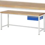 Rau Werkbank höhenverstellbar 8001A1, B2000xT700xH840-1040mm, 1x Schublade-TA