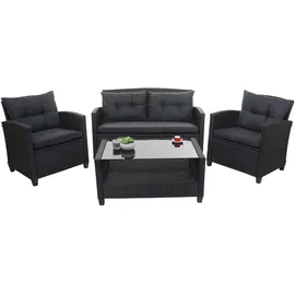 MCW Poly-Rattan Garnitur MCW-F10 Anthrazit
