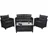 MCW Poly-Rattan Garnitur MCW-F10 Anthrazit