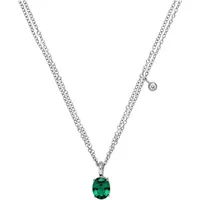 Purelei Kette mit Anhänger »Schmuck Geschenk Harmony Anhänger, 23452«, mit Glasstein, grün