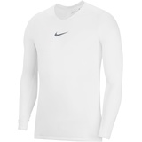 Nike Herren Dri-fit Park første lag Longsleeve, White/Cool Grey, M
